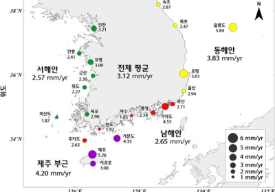 [포커스] 우리나라 해수면이 높아지고 있다…매년 3.12mm씩↑    